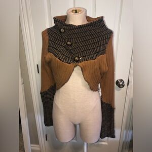 Precocious Brown and Black Cardigan